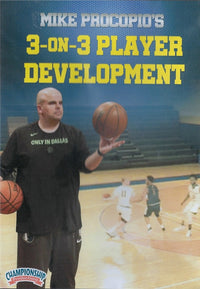 Thumbnail for 3 on 3 Basketball Player Development by Mike Procopio Instructional Basketball Coaching Video