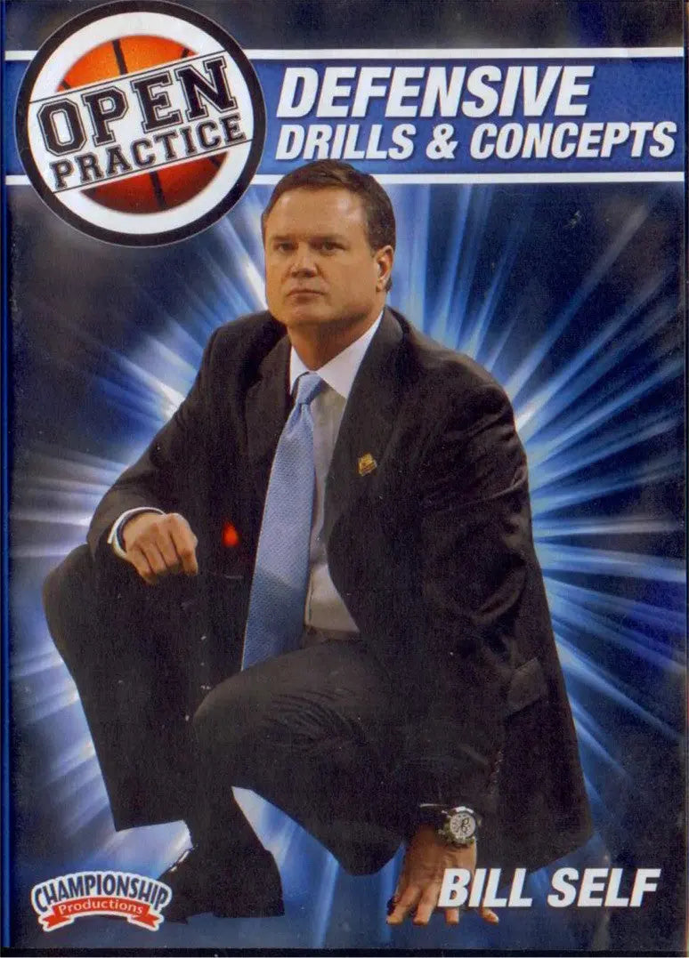 Bill Self Open Practice: Defensive Drills &  Concepts by Bill Self Instructional Basketball Coaching Video