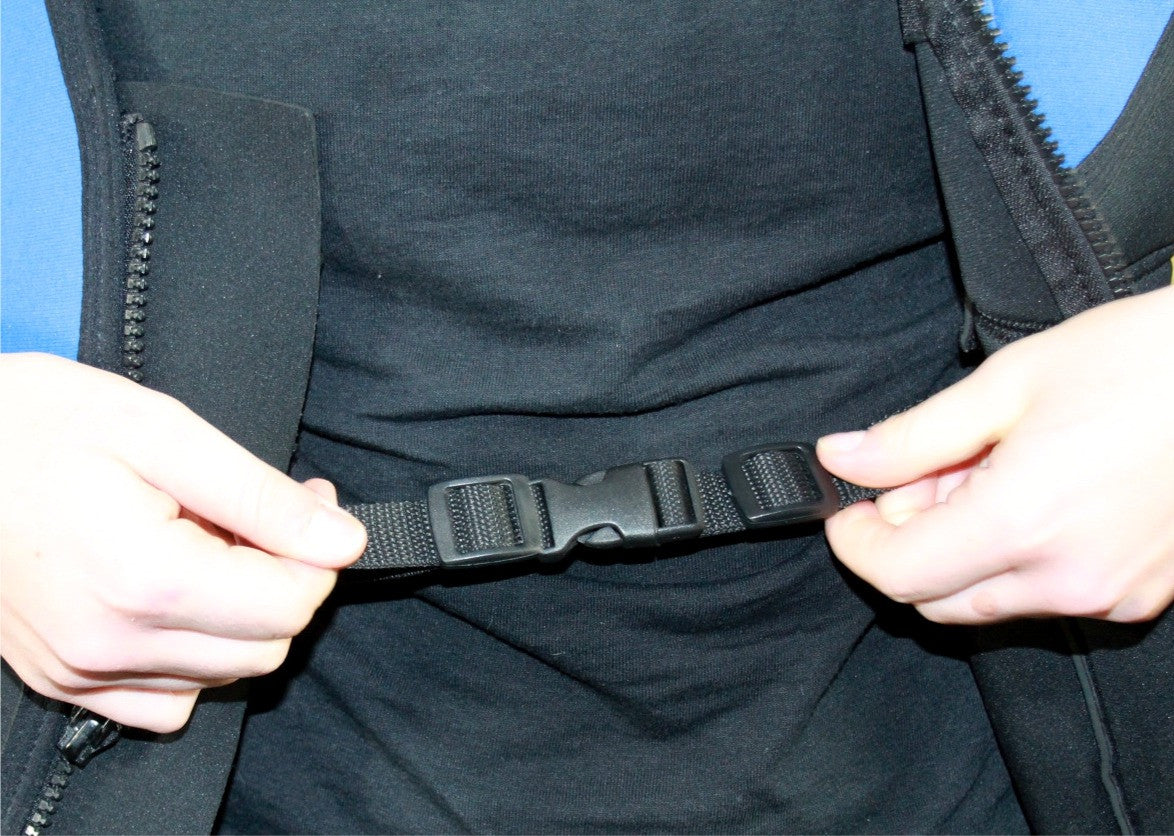 Snap buckle weighted vest