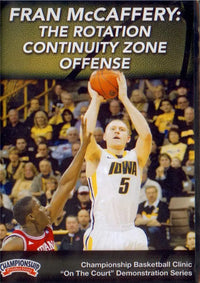 Thumbnail for Rotation Continuity Zone Offense by Fran McCaffery Instructional Basketball Coaching Video
