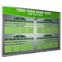 Thumbnail for Football Wall Mounted Locker Room Magnetic Whiteboard