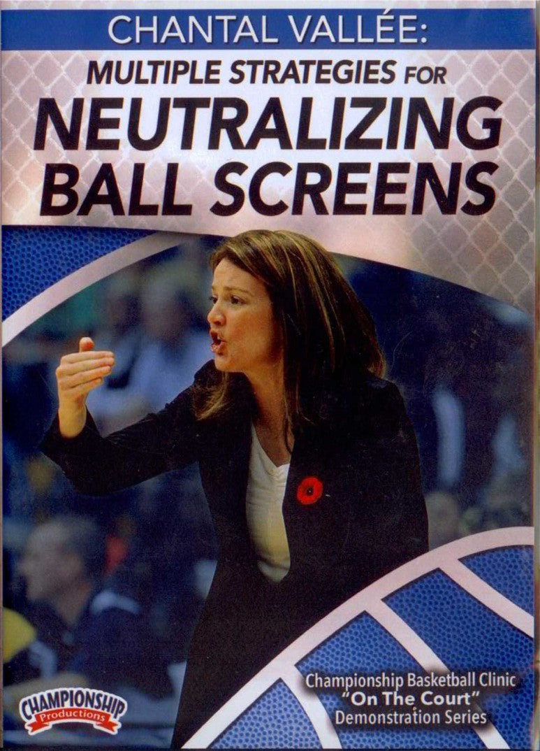 Multiple Strategies For Neutralizing Ball Screens by Chantal Vallee Instructional Basketball Coaching Video