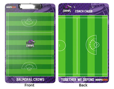 Custom lacrosse dry erase clipboard for coaching