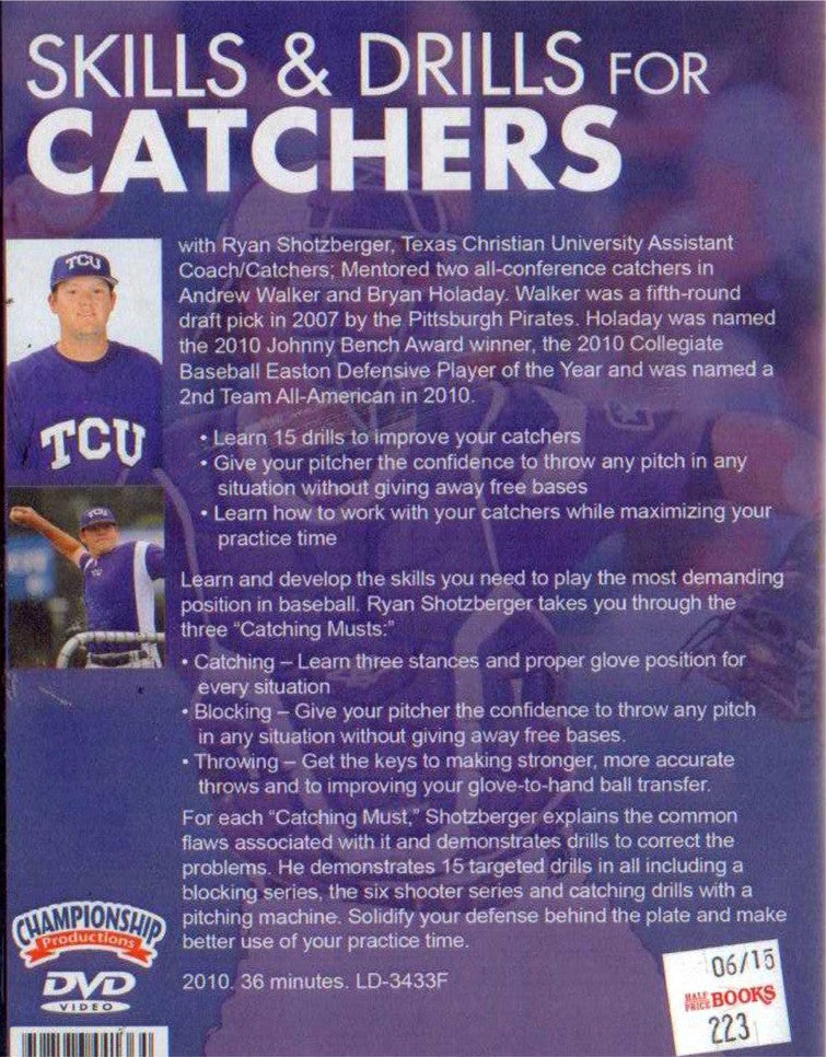 (Rental)-SKILLS AND DRILLS  FOR CATCHERS