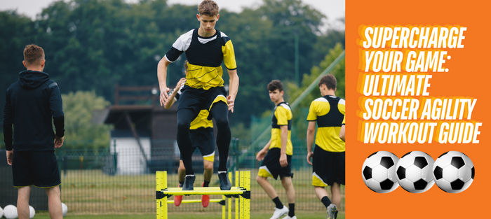 Youth soccer players training and passing on the field