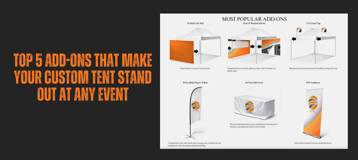 5 Add-Ons That Make Your Custom Tent Stand Out