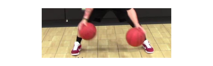 2 ball basketball dribbling