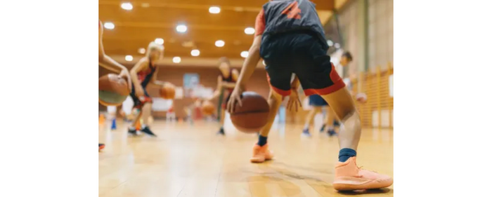 Youth basketball practice