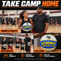 Thumbnail for Illustrative custom basketballs graphic: Parent and athlete, camp practice and team stores. Build community, represent your program, great for players and families. 50-ball minimum order. Generic rubber sample design shown.