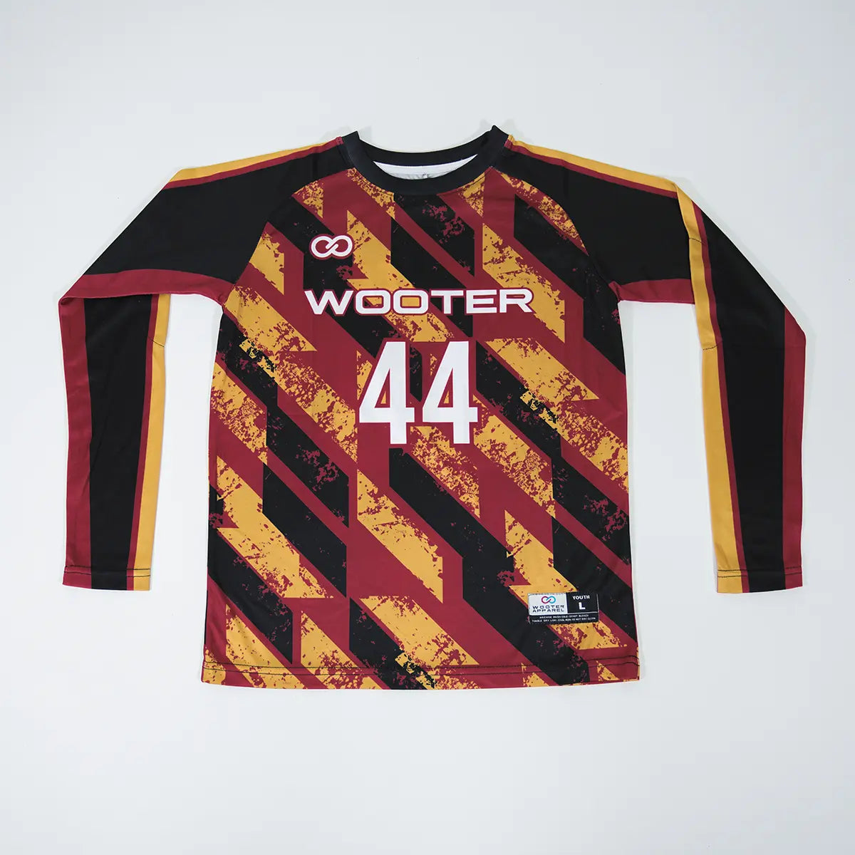 Custom Long Raglan Sleeve Crew Neck Soccer Jerseys