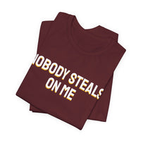 Thumbnail for Nobody Steals On Me — Baseball T-Shirt