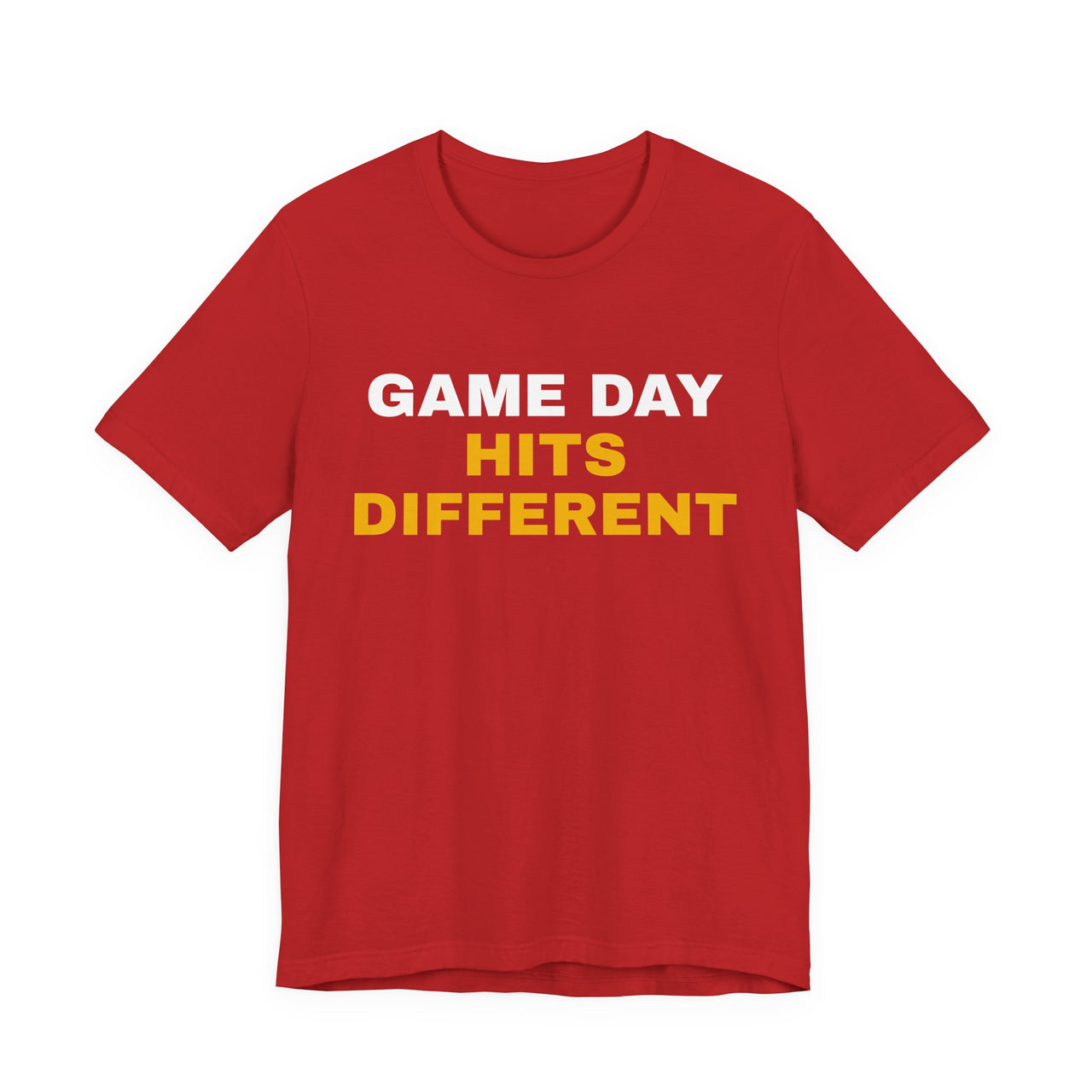 Game Day Hits Different — Football T-Shirt