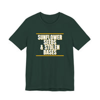 Thumbnail for Sunflower Seeds & Stolen Bases — Baseball T-Shirt