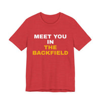 Thumbnail for Meet You In The Backfield — Football T-Shirt