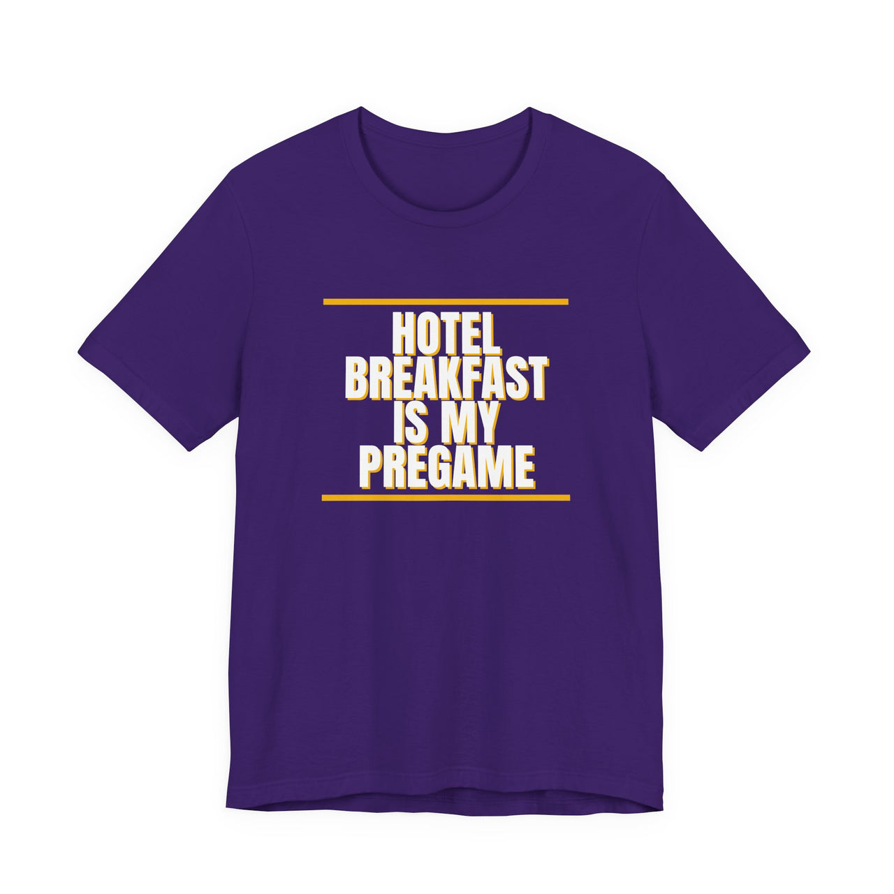Hotel Breakfast Is My Pregame — Basketball T-Shirt