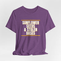 Thumbnail for Sunflower Seeds & Stolen Bases — Baseball T-Shirt