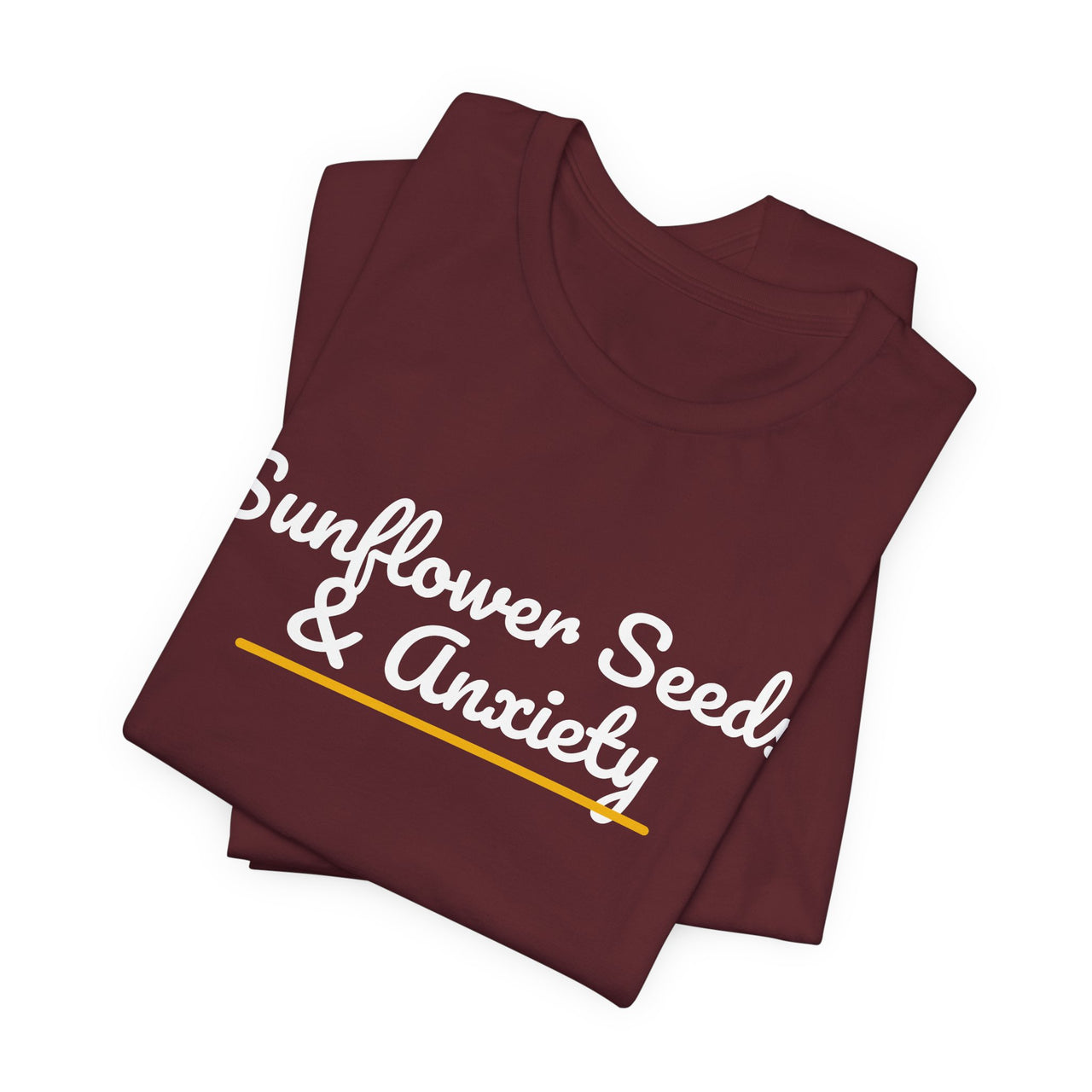 Sunflower Seeds & Anxiety — Baseball T-Shirt