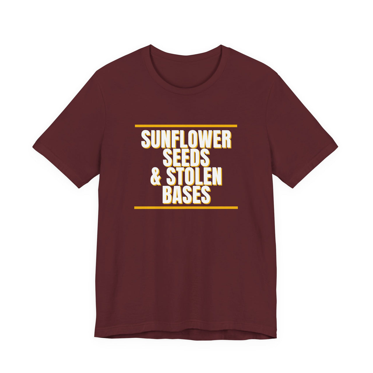 Sunflower Seeds & Stolen Bases — Baseball T-Shirt