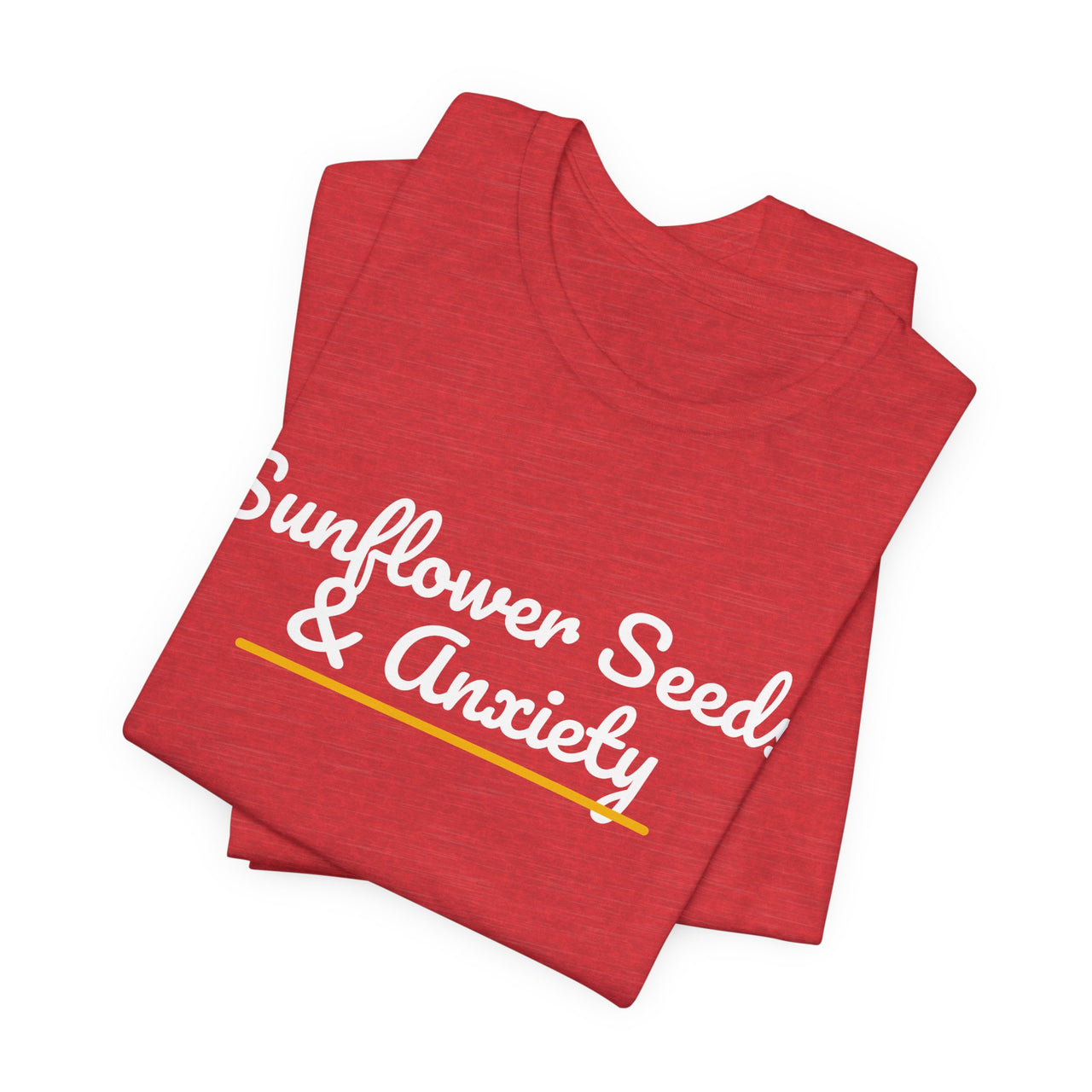 Sunflower Seeds & Anxiety — Baseball T-Shirt