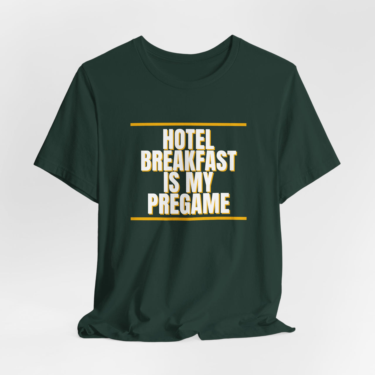 Hotel Breakfast Is My Pregame — Basketball T-Shirt