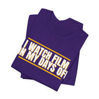 Thumbnail for I Watch Film On My Days Off — Basketball T-Shirt