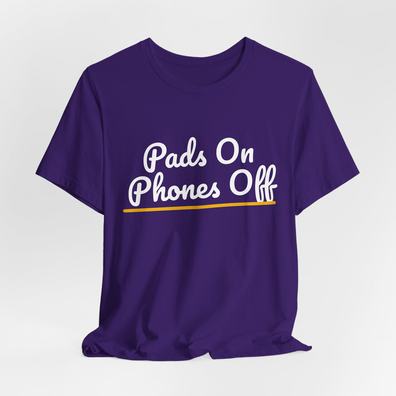 Pads On Phones Off — Football T-Shirt
