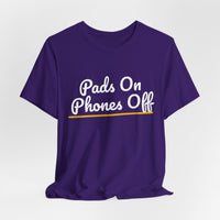 Thumbnail for Pads On Phones Off — Football T-Shirt
