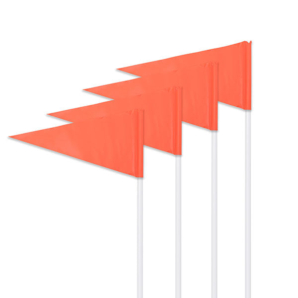 SOCCER CORNER FLAG SET WITH PLASTIC POLES