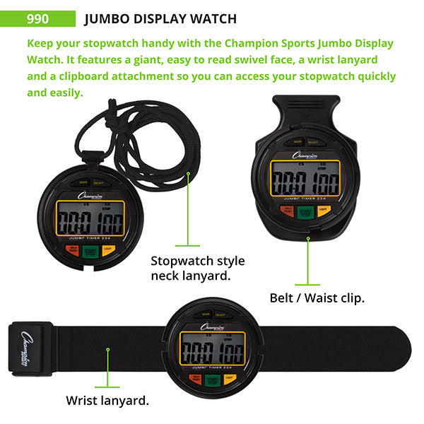 Jumbo Display Watch