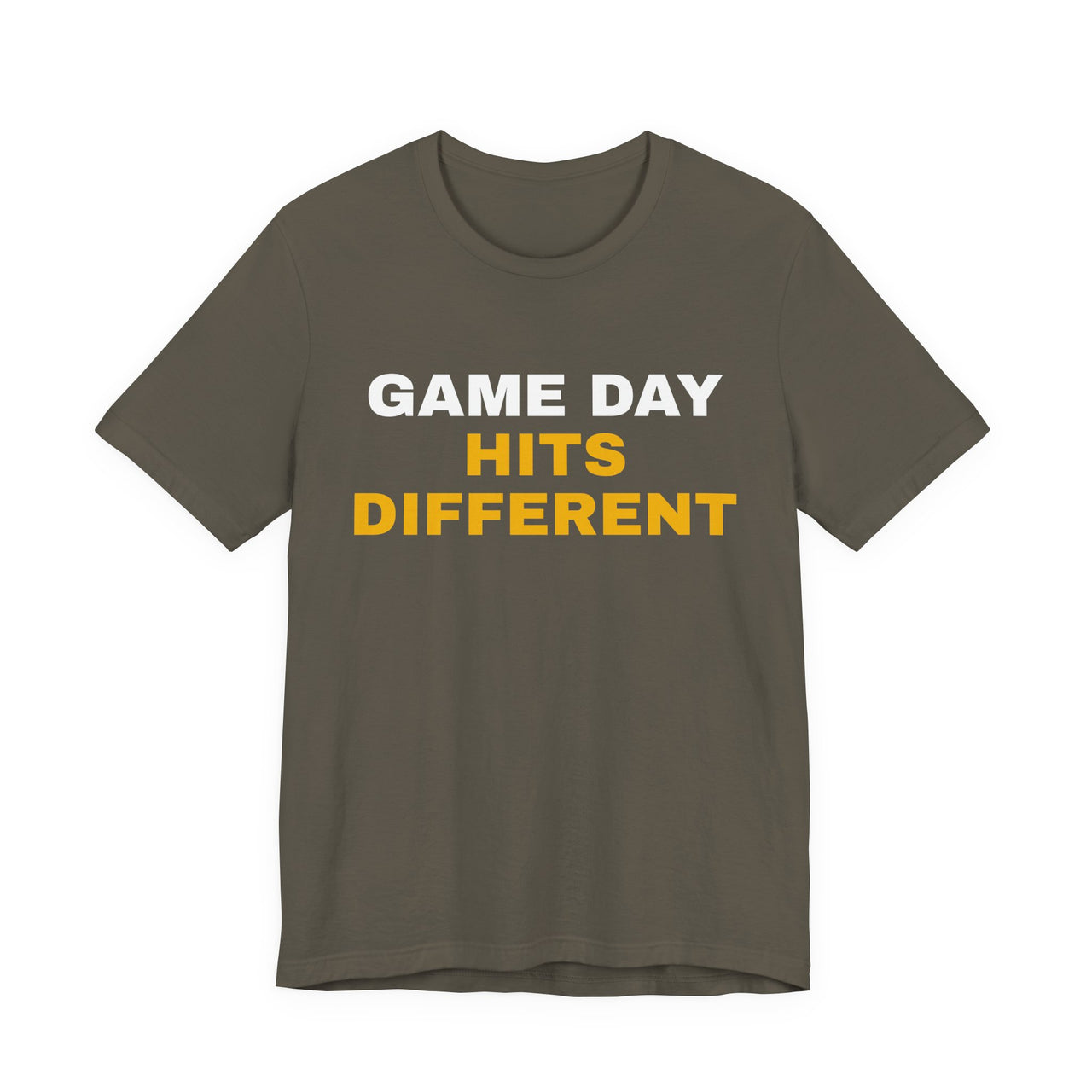 Game Day Hits Different — Football T-Shirt