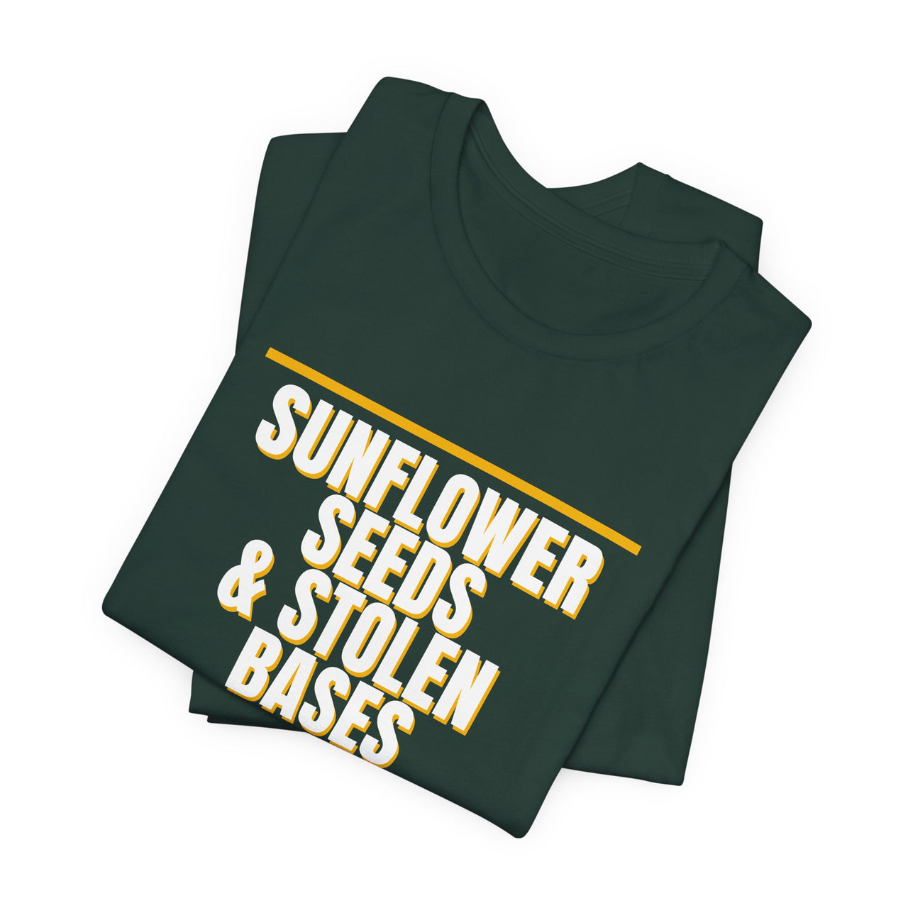 Sunflower Seeds & Stolen Bases — Baseball T-Shirt