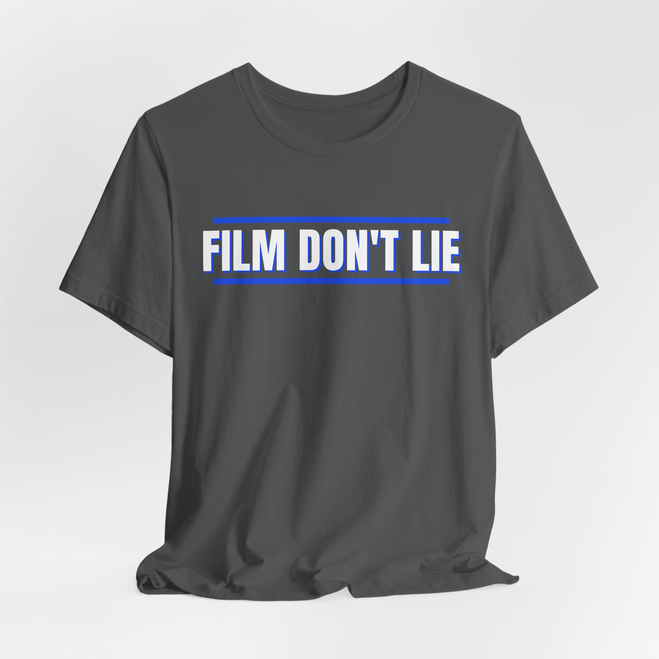 Film Don't Lie (Royal / Gray) — Football T-Shirt