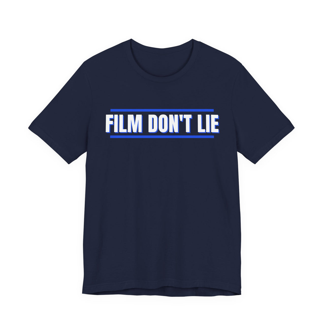 Film Don't Lie (Royal / Gray) — Football T-Shirt
