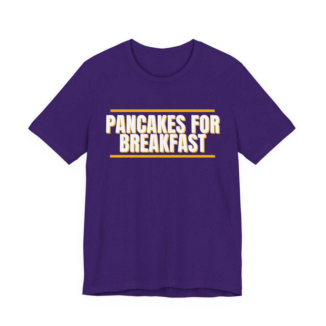 Pancakes For Breakfast — Football T-Shirt