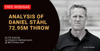 Thumbnail for Daniel Stahl 72.95m throw analysis by coach V�steinn Hafsteinsson FREE WEBINAR