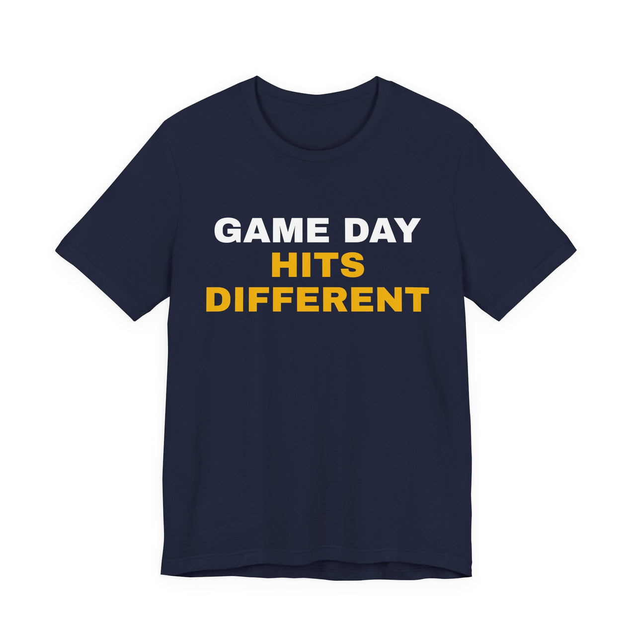 Game Day Hits Different — Football T-Shirt
