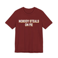 Thumbnail for Nobody Steals On Me — Baseball T-Shirt