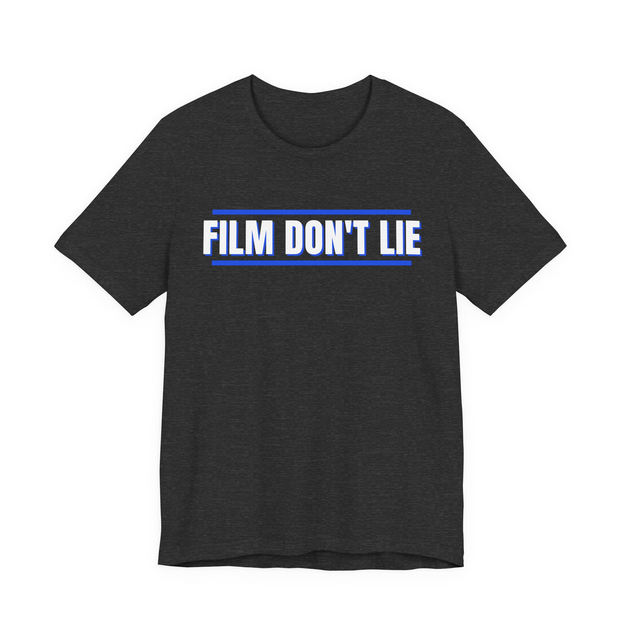Film Don't Lie (Royal / Gray) — Football T-Shirt