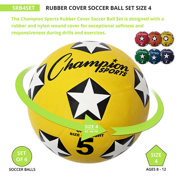 RUBBER COVER SOCCER BALL SET