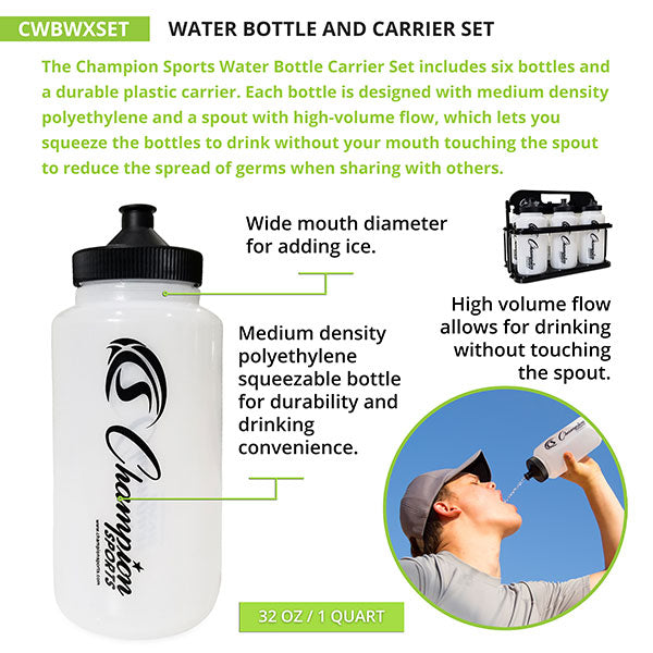 WATER BOTTLE AND CARRIER SET