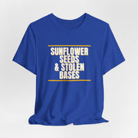 Thumbnail for Sunflower Seeds & Stolen Bases — Baseball T-Shirt