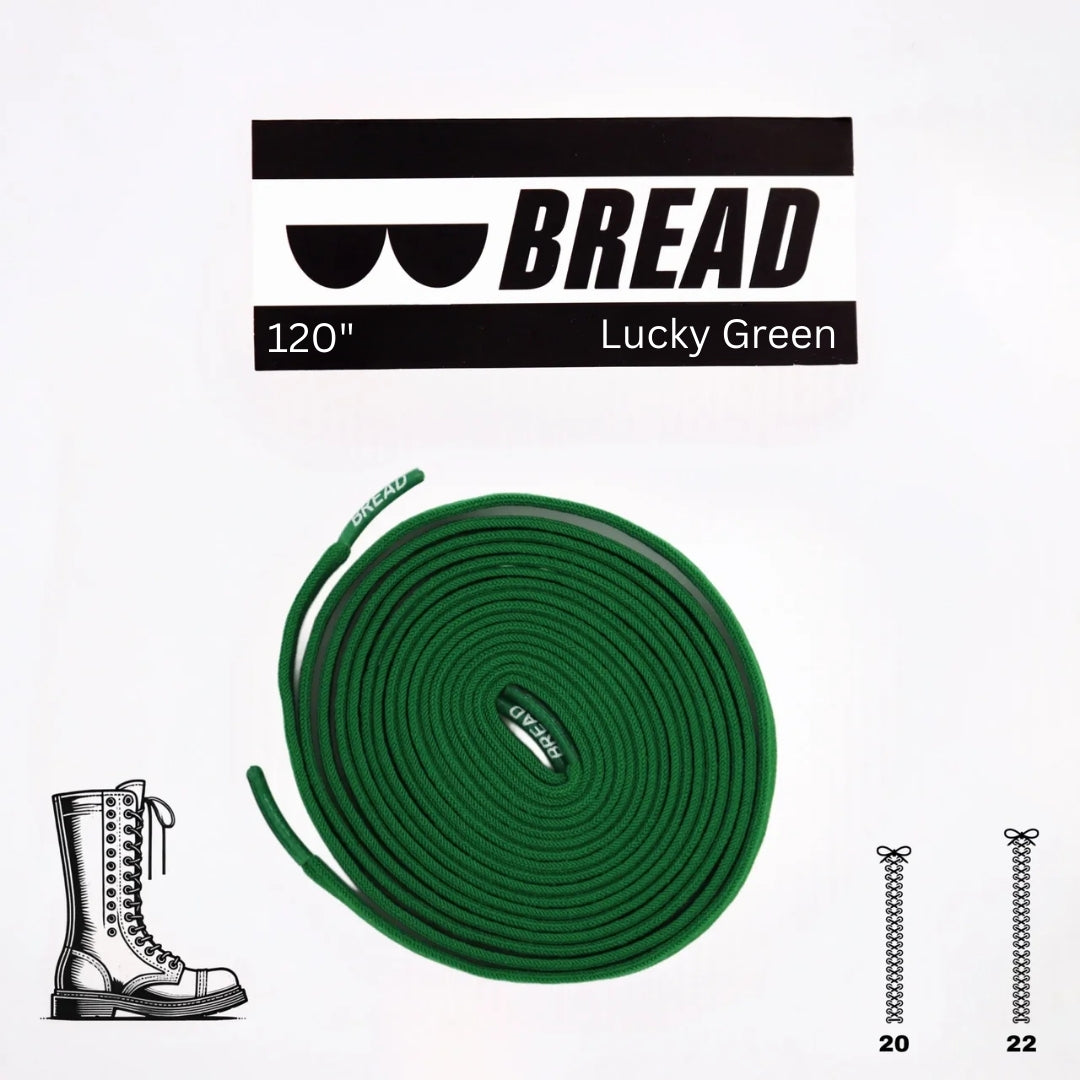 Bread No-Tie Elastic Shoelaces – Lucky Green