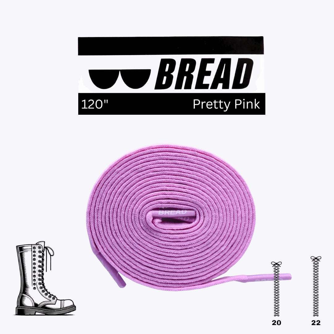 Bread No-Tie Elastic Shoelaces – Pretty Pink