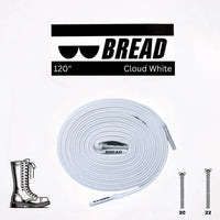 Thumbnail for Bread No-Tie Elastic Shoelaces – Cloud White