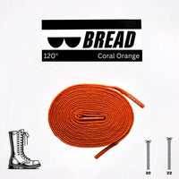 Thumbnail for Bread No-Tie Elastic Shoelaces – Coral Orange