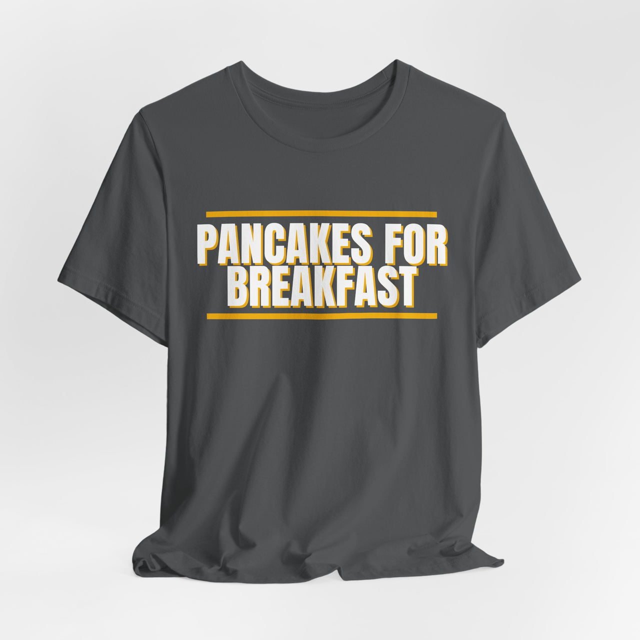 Pancakes For Breakfast — Football T-Shirt