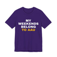 Thumbnail for My Weekends Belong To AAU — Basketball T-Shirt