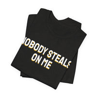 Thumbnail for Nobody Steals On Me — Baseball T-Shirt