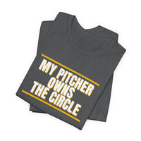 Thumbnail for My Pitcher Owns The Circle — Softball T-Shirt