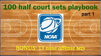 Thumbnail for 100 NCAA half court sets PART 1